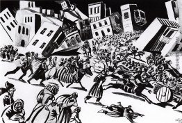Illustration zu Yeghishe Charents "" Land des Nairi "- Escape of Illustration zu Yeghishe Charents "" Land des Nairi "- Escape of