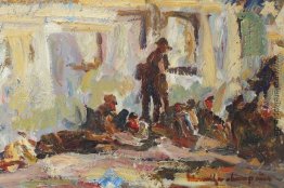 Soldaten in Sinaia Bahnhof Soldaten in Sinaia Bahnhof