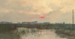 Coucher de soleil sur l'étang Coucher de soleil sur l'étang