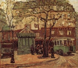 Grünlich-Bus auf der Straße von Paris Grünlich-Bus auf der Straße von Paris