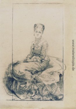 Studie für die Dame im Weiß (Zeichnung) Studie für die Dame im Weiß (Zeichnung)