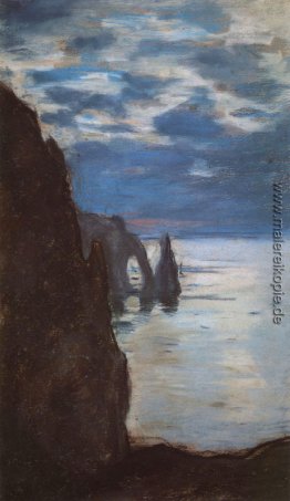 Etretat, die Nadel-Felsen und Porte d'Aval Etretat, die Nadel-Felsen und Porte d'Aval