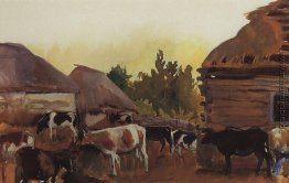 Animal Farm im Dorf Neskuchnoye Animal Farm im Dorf Neskuchnoye