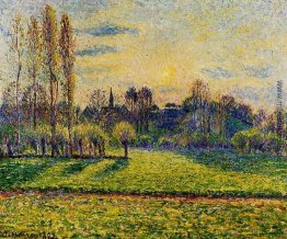 Ansicht von Bazincourt, Sonnenuntergang Ansicht von Bazincourt, Sonnenuntergang
