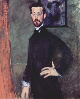 Porträt von Paul Alexander auf grünem Hintergrund Porträt von Paul Alexander auf grünem Hintergrund
