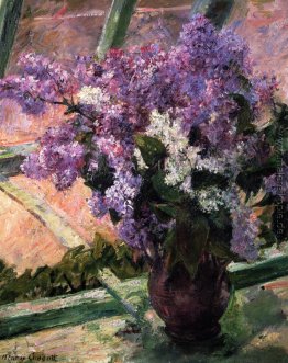 Fliedern in einem Fenster Fliedern in einem Fenster