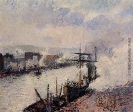 Dampfschiffe im Hafen von Rouen Dampfschiffe im Hafen von Rouen