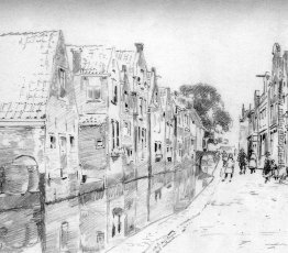 Canal in der holländischen Stadt Canal in der holländischen Stadt