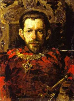 Porträt von S. Mamontov in einer Theater-Kostüm Porträt von S. Mamontov in einer Theater-Kostüm
