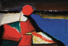 Marina mit roter Sonne Marina mit roter Sonne