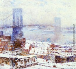 Brooklyn-Brücke im Winter Brooklyn-Brücke im Winter