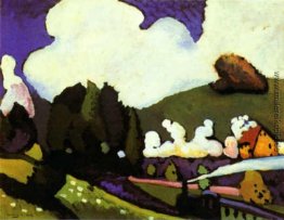 Landschaft mit einer Dampflokomotive Landschaft mit einer Dampflokomotive