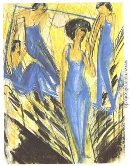 Blau gekleidet Künstler Blau gekleidet Künstler