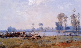 Ansicht über Den Ijssel in der Nähe von Hattem Ansicht über Den Ijssel in der Nähe von Hattem