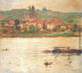 Vetheuil, Lastkahn auf der Seine Vetheuil, Lastkahn auf der Seine