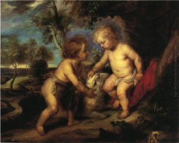 Das Christkind und der Infant St. John nach Rubens Das Christkind und der Infant St. John nach Rubens
