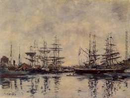 Deauville, den Hafen Deauville, den Hafen