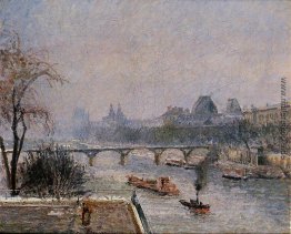 Der Louvre, Morgen, Schnee-Effekt Der Louvre, Morgen, Schnee-Effekt