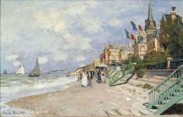 Die Promenade auf dem Strand bei Trouville Die Promenade auf dem Strand bei Trouville