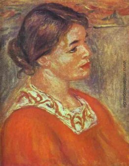 Frau in einem roten Bluse Frau in einem roten Bluse