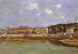 Der Hafen von Trouville, dem Marktplatz und dem Ferry Der Hafen von Trouville, dem Marktplatz und dem Ferry