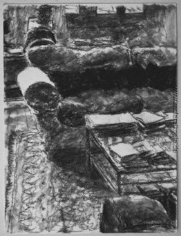 Anne an ihrem Computer, rue de la Chaise Anne an ihrem Computer, rue de la Chaise