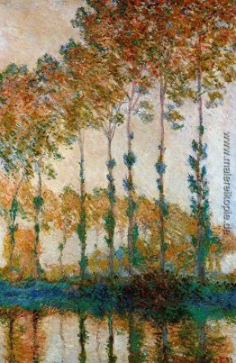 Pappeln am Ufer der Epte, Herbst Pappeln am Ufer der Epte, Herbst