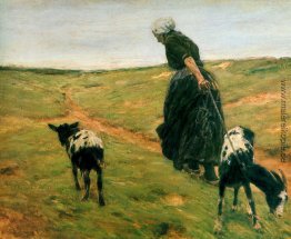 Frau mit Ziegen Frau mit Ziegen