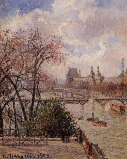 Der Louvre, Graues Wetter, Nachmittag Der Louvre, Graues Wetter, Nachmittag