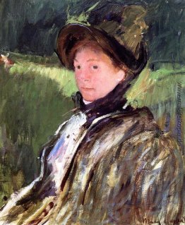 Lydia Cassatt in einer grünen Mütze und Mantel Lydia Cassatt in einer grünen Mütze und Mantel