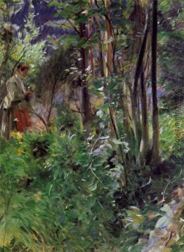 Eine Frau in einem Wald Eine Frau in einem Wald