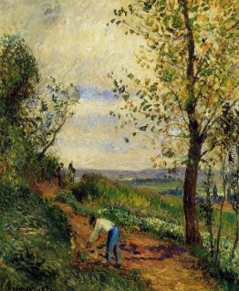 Landschaft mit einem Mann Digging Landschaft mit einem Mann Digging