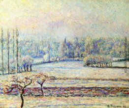 Ansicht von Bazincourt, Frost, Morgen Ansicht von Bazincourt, Frost, Morgen