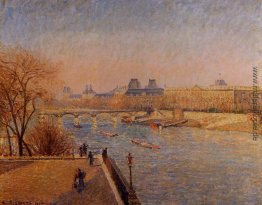 Der Louvre, Winter-Sonnenschein, Morgen Der Louvre, Winter-Sonnenschein, Morgen