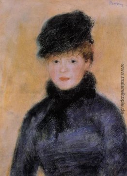 Frau mit einer blauen Bluse Frau mit einer blauen Bluse
