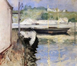 Fisch-Schuppen und Schooner, Gloucester Fisch-Schuppen und Schooner, Gloucester