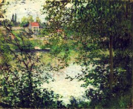 Ile de La großes Jatte durch die Bäume Ile de La großes Jatte durch die Bäume