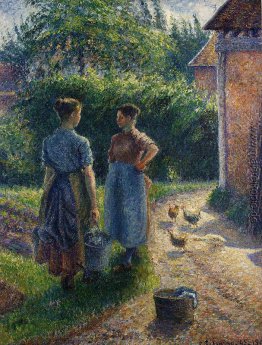 Bauern Chatten im Bauernhof, Eragny Bauern Chatten im Bauernhof, Eragny