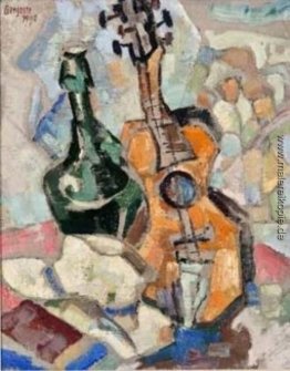 Hut, Green Bottle und Gitarre Hut, Green Bottle und Gitarre