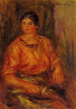 Frau in einem roten Bluse Frau in einem roten Bluse