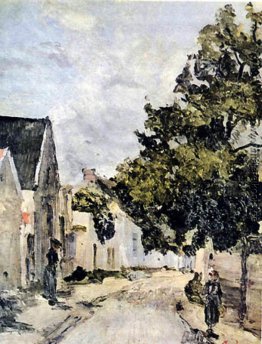 Straße von Barbizon während der Sommerzeit Straße von Barbizon während der Sommerzeit