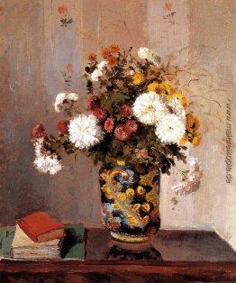 Chrysanthemen in einem chinesischen Vase Chrysanthemen in einem chinesischen Vase