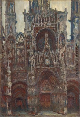 Rouen-Kathedrale, Abend, Harmonie in braun Rouen-Kathedrale, Abend, Harmonie in braun