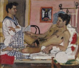 Mariner und Liegender Akt Mariner und Liegender Akt