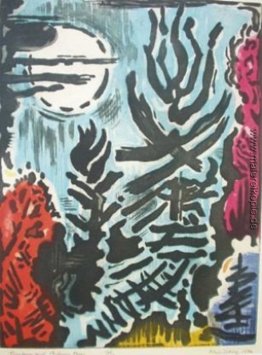 Treetops & Autumn Moon Treetops & Autumn Moon