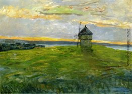 Landschaft mit Mühle Landschaft mit Mühle