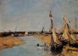 Trouville, die Jettys bei Ebbe Trouville, die Jettys bei Ebbe