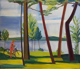 Maine, Mädchen mit Fahrrad II Maine, Mädchen mit Fahrrad II