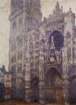 Kathedrale von Rouen, das Portal und die Tour d'Albene, Graues W Kathedrale von Rouen, das Portal und die Tour d'Albene, Graues W