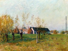 Der Bauernhof bei Trou d'Enfer, Herbst-Morgen Der Bauernhof bei Trou d'Enfer, Herbst-Morgen
